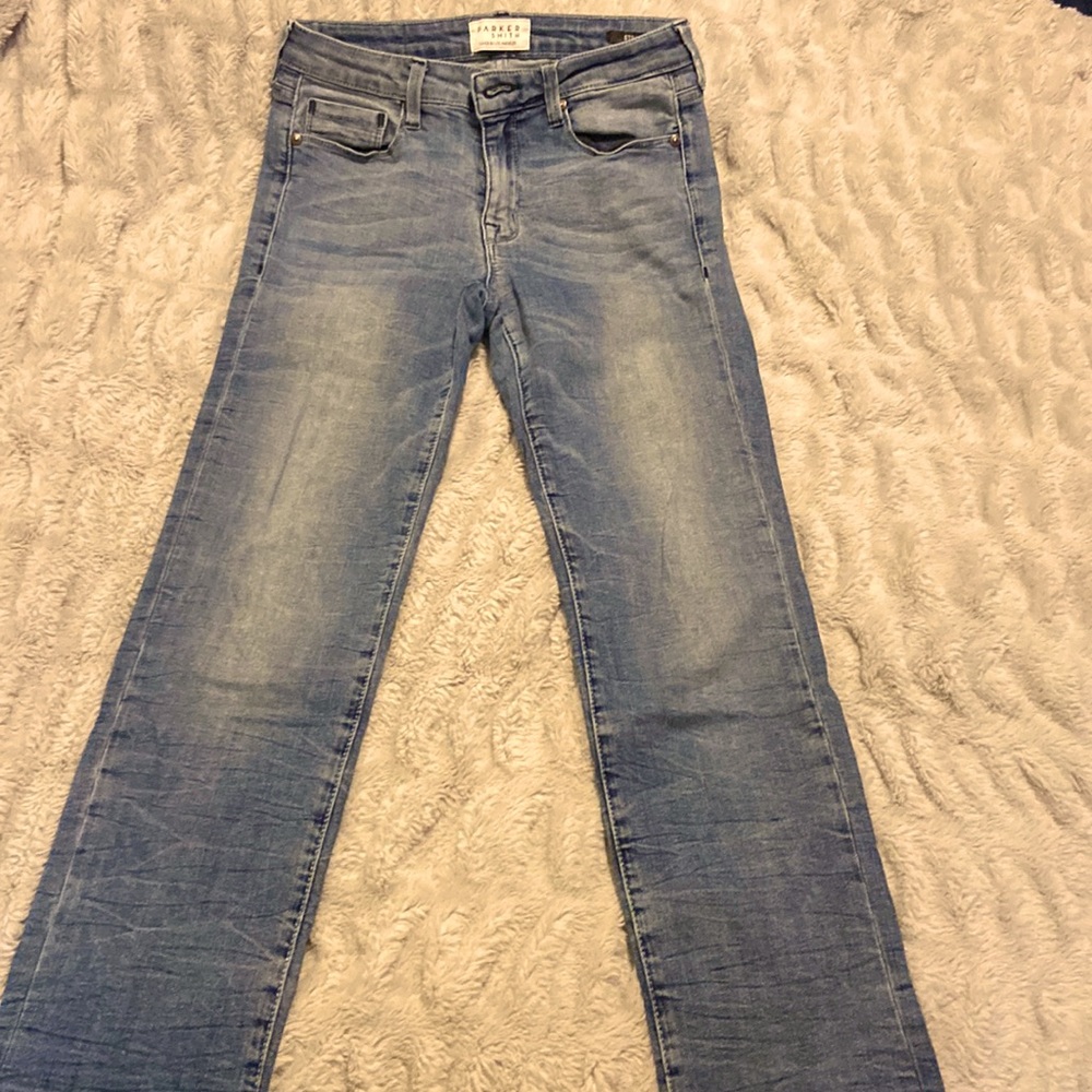 Women’s straight leg jeans.